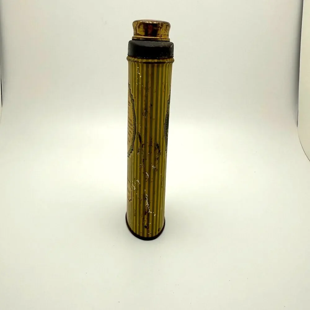 Vintage Palmolive After Shave Talc Powder Tin Can with Product.